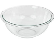 A large glass Pyrex mixing bowl can also be used