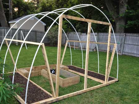 Cannabis greenhouse - add wood frame for door