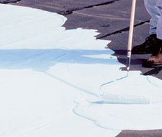 See what Kool Seal White Elastomeric Roof Coating looks like when being applied