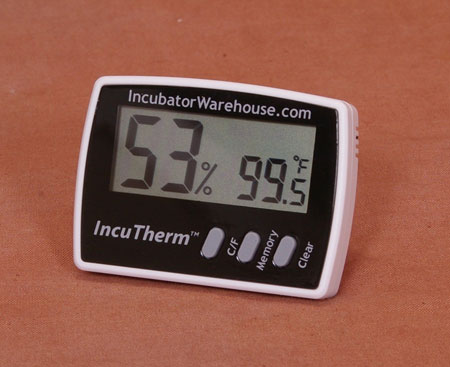 Thermometer and humidity monitor