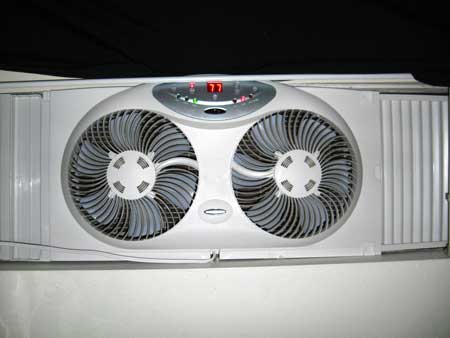 The Bionaire BW2300 Twin Window Fan with Remote Control is available on Amazon.com