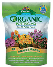 Organic potting soil mix - available on Amazon.com