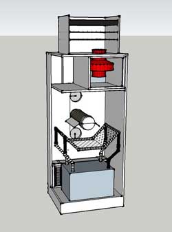 View of the Google Sketchup from the front