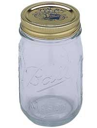 Cannabis buds cure perfectly in a quart-sized mason jar 