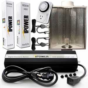 Air-cooled 400W, 600W or 1000W HID Grow Lights (HPS and MH) for growing weed